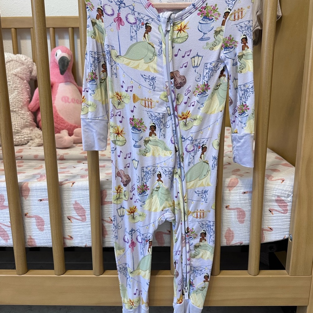 Posh Peanut Disney Tiana Zippered Pajamas